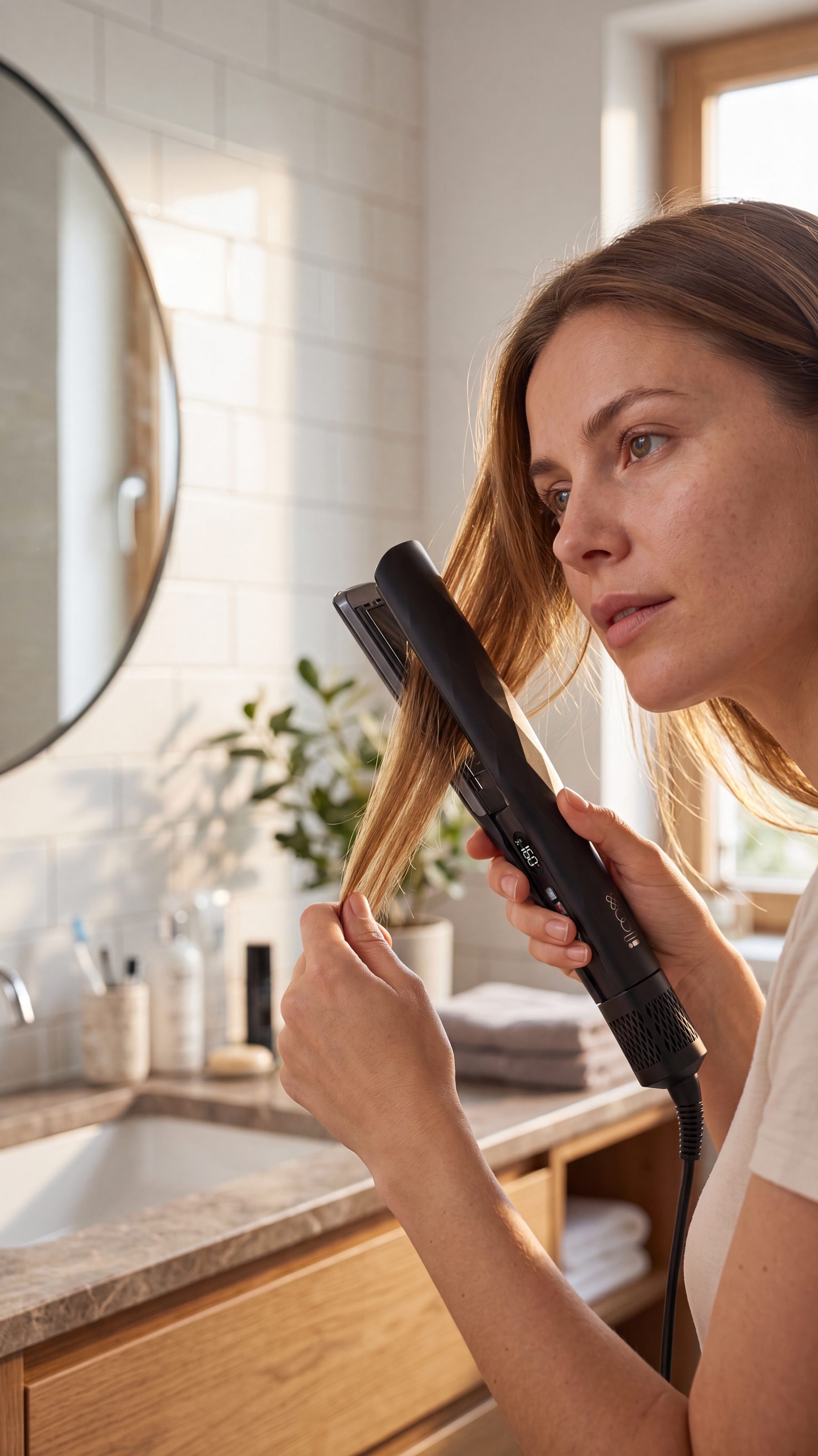 Silqflow ProCare in front of the mirror
